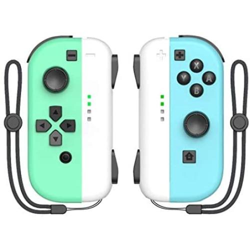 KDD Joy-pad Controller Compatible with Nintendo Switch L/R Joy Controller with Animal Crossing Theme, Built-in Wake-up Function