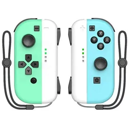 KDD Joy-pad Controller Compatible with Nintendo Switch L/R Joy Controller with Animal Crossing Theme, Built-in Wake-up Function