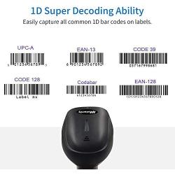 Laser Wired Barcode Scanner, Alacrity USB2.0 Wired Handheld Barcode Reader for Computer Laptop POS