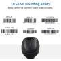 Laser Wired Barcode Scanner, Alacrity USB2.0 Wired Handheld Barcode Reader for Computer Laptop POS