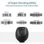 Laser Wired Barcode Scanner, Alacrity USB2.0 Wired Handheld Barcode Reader for Computer Laptop POS