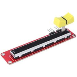 HiLetgo 5pcs 10K Logarithmic Slide Potentiometer Log Slide Pot Potentiometer Module Dual Output for Arduino AVR Electronic Block
