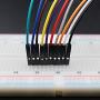 Premium Breadboard Jumper Wires Male to Male 0.1 Square Head 100-Pack 10 Colors 24AWG by Hellotronics (10CM, 1P M/M)