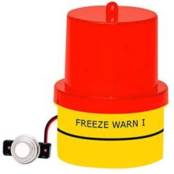 Freezing Temp Alert, Freeze Warn Light: Flashes Below 42°F Available in Red OR Blue (Red)