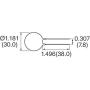 Ametherm SL32 2R025 (Pack of 2) Aqua-Rite Thermistor, ICL 2 OHM 20% 25A 30MM