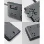 BESTEK 8-Outlet 6 Feet Extension Cord Power Strip with USB 15A 1875W Surge Protector with 5V 4.2A 4 USB Port Desktop Charging Station,600Joule,Grey