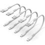 6 inch iPhone Charge Cable Short, 0.5ft 5Pack USB to Lightning Cord for Fast Charging Stations Compatible with Apple iPhone 12 11 Pro Max Xs 8 7 6 5 Plus, iPad Air/Mini