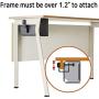 TAP-UP Cable Box, Desk Mounted Cable Management Box, Cord Organizer - Easy to Install Without Drilling Any Holes to Your Desk (Gray)