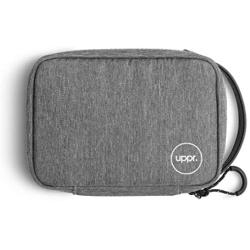 UPPERCASE Organizer 7.5 Portable Electronic Accessories Travel Pouch with Leather Handle Compatible with Laptop Accessories, Chargers, Tech Gears, Gadgets, Cables, Cords, Power Bank (7.5)