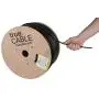 trueCABLE Cat6 Direct Burial, 1000ft, Waterproof, Outdoor Rated CMX, Black, 23AWG Solid Bare Copper, 550MHz, ETL Listed, Unshielded UTP, Bulk Ethernet Cable
