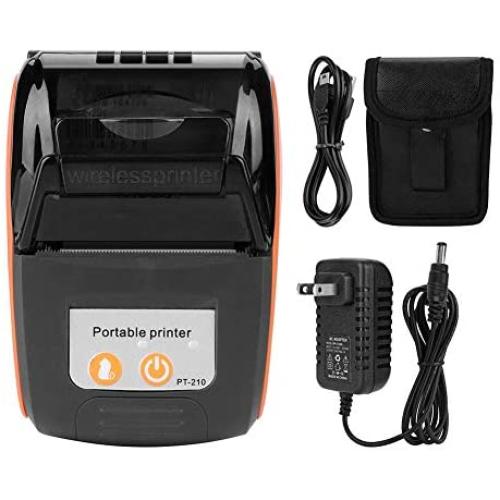 Wireless Printer, Portable Lightweight Directly-Heated Type Design with High Efficiency and Smartphone Control for Fee Receipt Information Printing(#4)