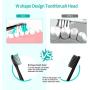 Sonic Toothbrush, Electric Whitening Toothbrush with 5 Modes, Smart Timer, 3 Brush Heads, Wirless Charging and 48,000 VPM for Adult & Children & Family Use
