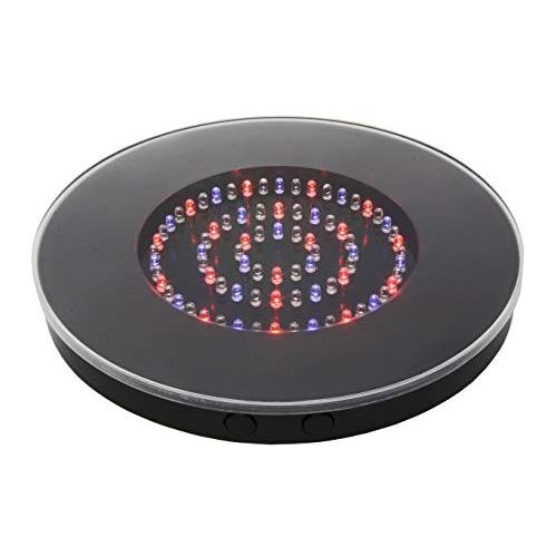 Fortune Products LB-RGBW-10B Super Bright 80 LED Light Base, 10 1/4'' Diameter, 1'' Height, Multi-Color Black Body