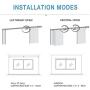 Surpass WiFi Electric Remote Control Drapery System,Curtain Motor with DIY Tracks, Compatible with Alexa, Google Home, Customizable Length (3~6m (118~236inch))
