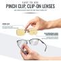 Clip-on Blue Light Reducing Lenses for Daytime Screen and Gaming Use - Relax Your Eyes (Daytime Lens)