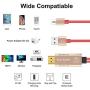 Compatible with iPhone iPad to HDMI Adapter Cable,4K Digital AV Adapter HDTV Connector Cord . Compatible with iPhone 12/11/ X/ XR/ 8 /7 /6Plus, iPad Pro Mini Air to HDTV Projector Monitor( Gold)
