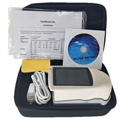 CNYST Tri-angle Gloss Meter with 3 Angle 20 60 85 Degree Glossmeter HG268 with 60 Degree Range 0 to 1000GU Data Storage Function