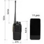 Seodon Walkie Talkies for Adults Long Range with One Extra Battery for Each Radio Rechargeable Walkie Talkie Two Way Radios with Earpiece/Headsets(2 Pack)