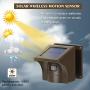 eMACROS 1/2 Mile Long Range Solar Wireless Driveway Alarm Outdoor Weather Resistant Motion Sensor & Detector-Security Alert System-Monitor & Protect Outside Property,No Need to Replace Battery