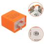 VCCA Motorcycle Flasher Relay, 12V 2-Pin Electronic Turn Signal Flasher Relay Speed Adjustable LED Flasher Fix Motorcycle Turn Signal Hyper Flash (Pack of 2)