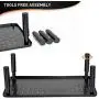 2 Pack Monitor Stand Riser - 3 Height Adjustable Monitor Stand for Laptop, Computer, PC, Printer, Mesh Metal Monitor Riser for Desktop Organizer