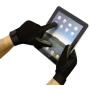 Boss Tech Products, Inc. BTP-GLV-MECBLK Mechanics Style Touch Screen Gloves for All Touch Screen Electronic Devices - Retail Packaging - Black