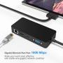 Surface Pro Dock for Surface Pro 4/5/6 Docking Station with HDMI, VGA, DP, RJ-45 Gigabit Ethernet Port, 3X USB 3.0 Ports, USB C Sync Port, Audio Out Port, SD/TF Card Reader, Micro USB Port
