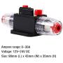 YMHTD 30A Reset Fuse 20-150AMP Inline Circuit Breaker Reset Fuse Holder for Car Audio Marine Boat Inverter Replace Fuses 12V-24V DC Breaker Switch Overload Protection Fuse