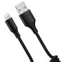 ONE PIX iPhone Charger Cable for Car (3 ft), MFi Certified Coiled Lightning Cable Compatible with iPhone 11/XS/XS Max/XR/X/8/8 Plus/7/7 Plus/6s/6s Plus/6/6 Plus/SE/5s/5c/5/iPad/iPod - Black