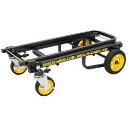 Rock-N-Roller R2RT (Micro) 8-in-1 Folding Multi-Cart/Hand Truck/Dolly/Platform Cart/26'' to 39'' Telescoping Frame/350 lbs. Load Capacity, Black