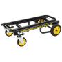Rock-N-Roller R2RT (Micro) 8-in-1 Folding Multi-Cart/Hand Truck/Dolly/Platform Cart/26'' to 39'' Telescoping Frame/350 lbs. Load Capacity, Black