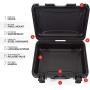 Nanuk 925-1001 Waterproof Hard Case with Foam Insert - Black