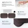 2 Pack Portable Computer Elbow Wrist Pad, Hatisan Premium Memory Cotton Desktop Keyboard Arm Rest Support Mat for Office Home Laptops - More Comfort & Less Strain(7.9 x 11.8）(Brown)