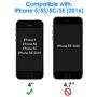 JETech Screen Protector for iPhone SE 2016 (Not for 2020), iPhone 5s, iPhone 5c and iPhone 5, Tempered Glass Film, 2-Pack