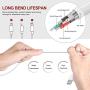 iPhone Charger Cable (5 Pack,3FT/6FT10FT) SHARLLEN Fast iPhone Charging Cable Long Cords Compatible iPhone 11/XS/Max/XR/X/8/8 Plus/7/7 Plus/6/6 Plus/6S/6S Plus More (White)
