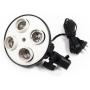 StudioFX H9004SB2 2400 Watt Large Photography Softbox Continuous Photo Lighting Kit 16'' x 24'' + Boom Arm Hairlight with Sandbag H9004SB2 by Kaezi