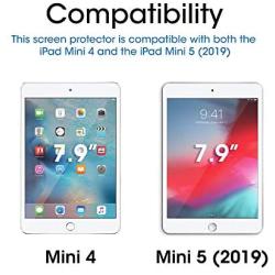 amFilm Glass Screen Protector for iPad Mini 5 (2019) and iPad Mini 4, Tempered Glass