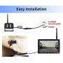 ZEROXCLUB 1080P Wireless Backup Camera System Kit, 9’’ DVR Quad Split Monitor & IP69 Waterproof Wireless Reverse Rear Side View Camera with Stable Signal for RV/Truck/Trailer/Bus/Pickup/Van-W904