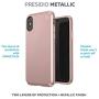 Speck Products Presidio Metallic iPhone Xs/iPhone X Case, Rose Gold Metallic/Dahlia Peach