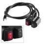 12V 16A Motorcycle Handlebar Dual ON/Off Switch, Waterproof Aluminium CNC Spotlight Dual Switches for 7/8'' 22mm Handlebar Switch Fog Spot Light On Off Led Indicator 12V 16A Motorcycle Handlebar Dual ON/Off Switch, Waterproof Aluminium CNC Spotlight Dual Switches for 7/8'' 22mm Handlebar Switch Fog Spot Light On Off Led Indicator