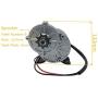 BEMONOC 24 Volt 350 Watt MY1016Z3 Gear Reduction Electric Motor with 9 Tooth Sprocket