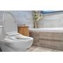 Coway Bidetmega 150 Smart Electronic Bidet Seat with Innovative i-WAVE Technology (For Elongated Toilet Bowl), White, Model Number: Bidetmega 150E