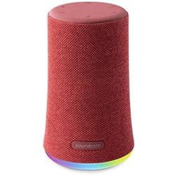 Soundcore Flare Mini Bluetooth Speaker, Outdoor Bluetooth Speaker, IPX7 Waterproof for Outdoor Parties, LED Light Show with 360° Sound and BassUp Technology-Red