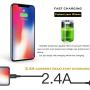 Icseio iPhone Charger Cable 6ft,Long Lightning Cable 3Pack 6Feet Nylon Braided iPhone Cord for iPhone 11 Pro Max X XS XR / 8/8 Plus / 7/7 Plus / 6/6 Plus / 5S / iPad iPod