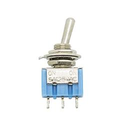 gadgeter 20 Pcs 125VAC 6A Amps On/On/ 2 Position Terminal SPDT Latching Mini Toggle Switch