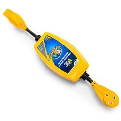 Camco 55301 30 Amp RV Power Defender Voltage Protector/Monitor with Integrated Surge Protection, Designed with Easy To Use PowerGrip Handles