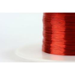 TEMCo 32 AWG Copper Magnet Wire - 2 oz 611 ft 155°C Magnetic Coil Red