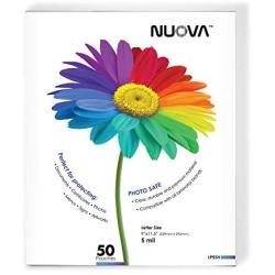Nuova LP55H Thermal Laminating Pouches 9 x 11.5 Inches, Letter Size, 5 mil, 50-Pack