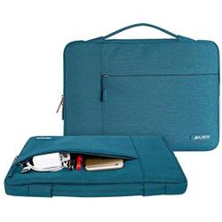 MOSISO Laptop Sleeve Compatible with MacBook Air 11 inch, 11.6-12.3 inch Acer Chromebook R11/HP Stream/Samsung/ASUS/Surface Pro X/7/6/5/4/3, Polyester Multifunctional Briefcase Bag, Deep Teal