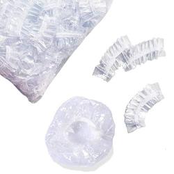 100Pcs Disposable Safe Ear Protector - Plastic Clear Waterproof Ear Covers Ear Cap Earmuffs For Hair Dye Hair Bath Hair Style Care Shower Home Barbershop Use